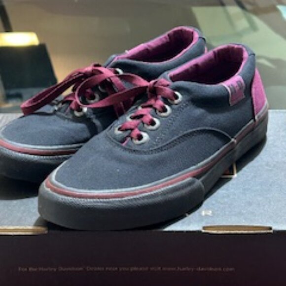 Harley Davidson Vans-Style Women's  Canvas Shoe Size 6 - Picture 10 of 11